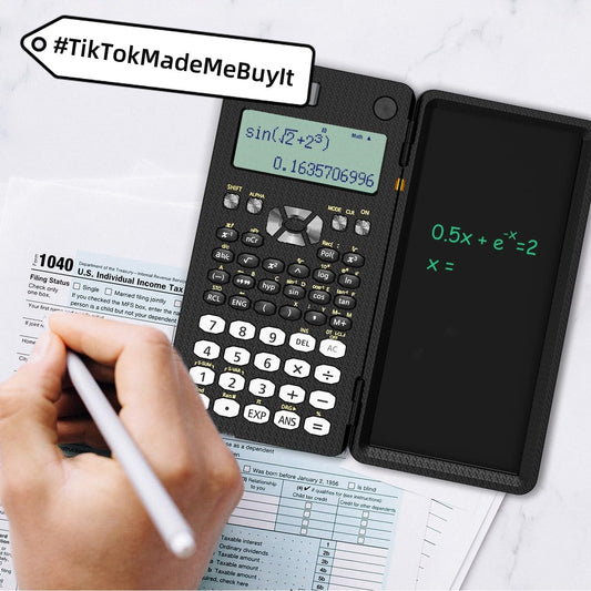 2 In 1 Foldable Scientific Calculators Handwriting Tablet Learning Function Calculator  Foldable Desk Scientific Calculators Athletic Digi Store