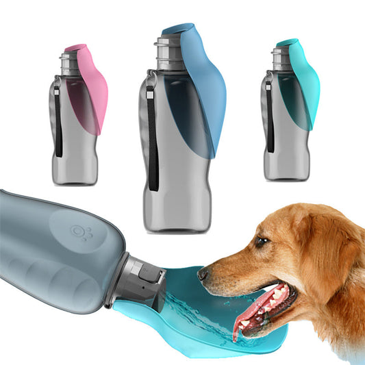 800ml Dogs Water Bottle Portable High Capacity Leakproof Pet Foldable Drinking Bowl Golden Retriever Outdoor Walking Supplies Pet Products Athletic Digi Store